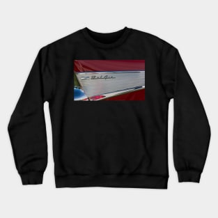 1957 Chevy Belair Detail in Red Duvet Cover Crewneck Sweatshirt